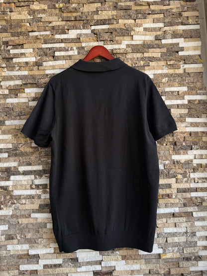 Mango Original Men RIBBED KNIT Polo-SHIRT Oversized