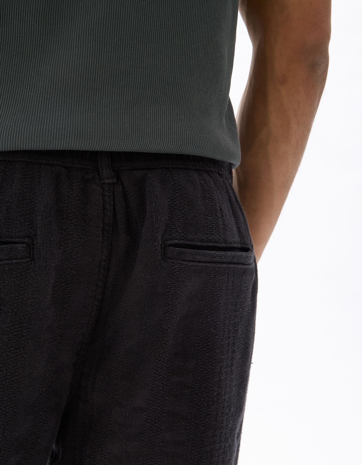 Colin Original Men Linen Pants In Black