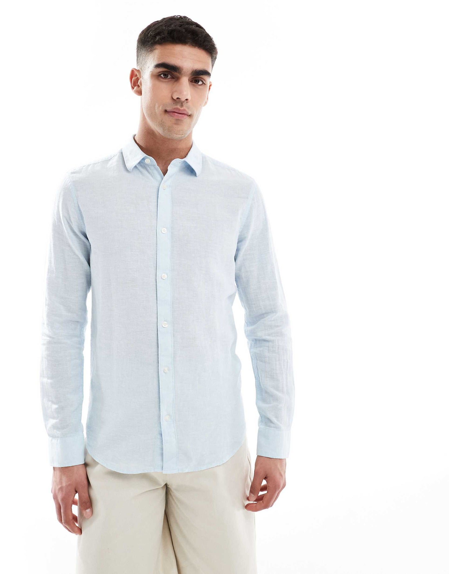 ONLY & SONS Original Men linen mix long sleeve shirt