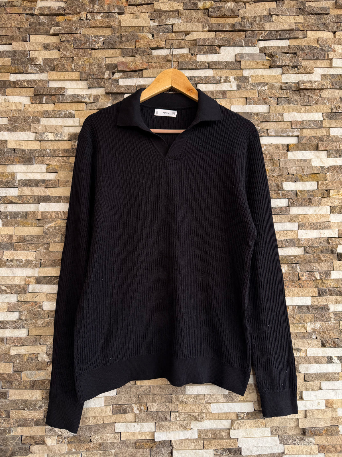 Mango Original Men long sleeve in black