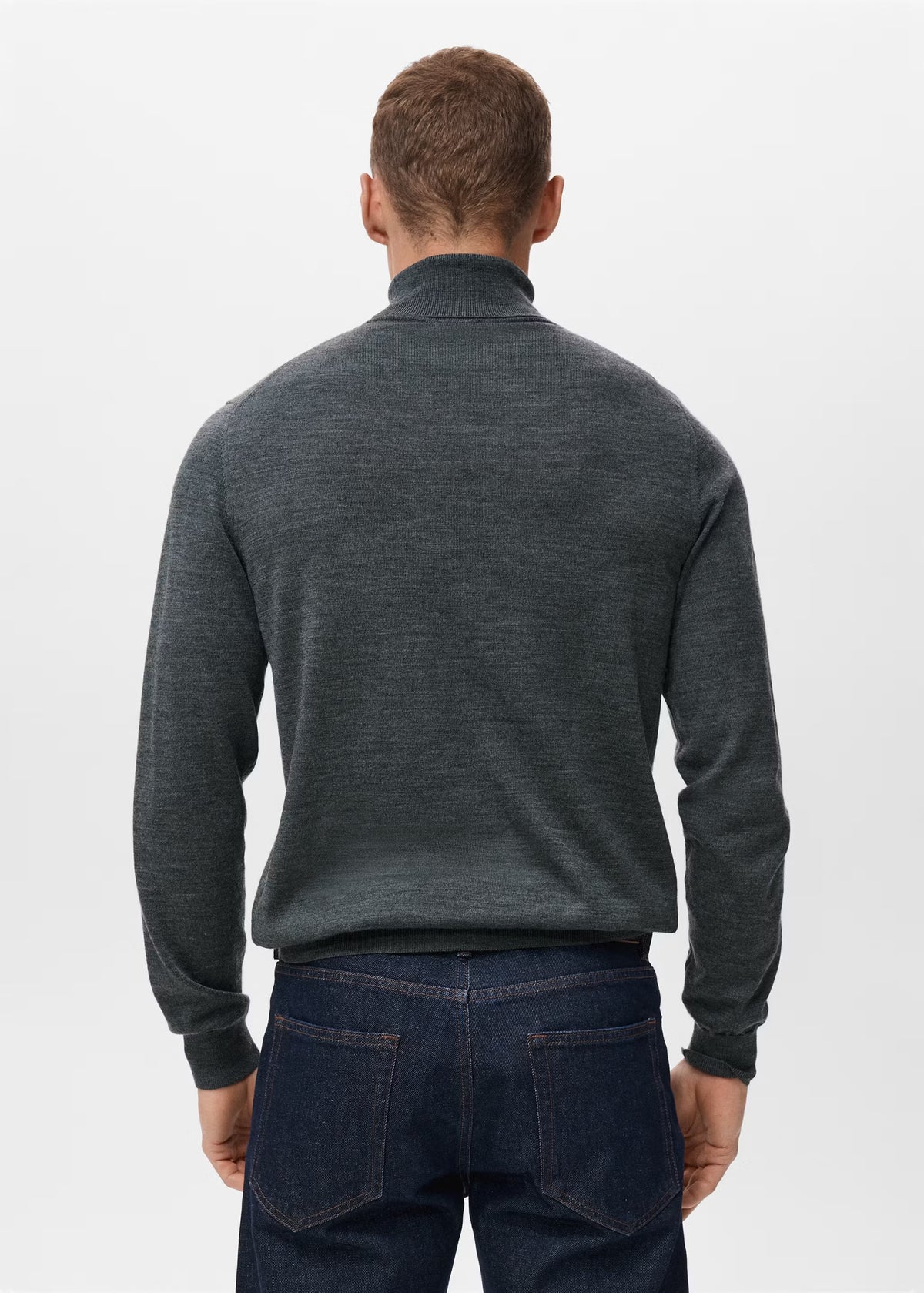 Mango Original Men TURTLENECK - Grey