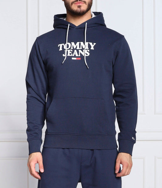 Tommy Hilfiger Original Men Hoodie - Tommy Jeans College Logo - Navy