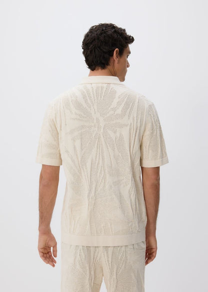 Mango Original Men RIBBED KNIT Polo-SHIRT