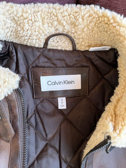 Calvin Klein original Men Leather Jacket