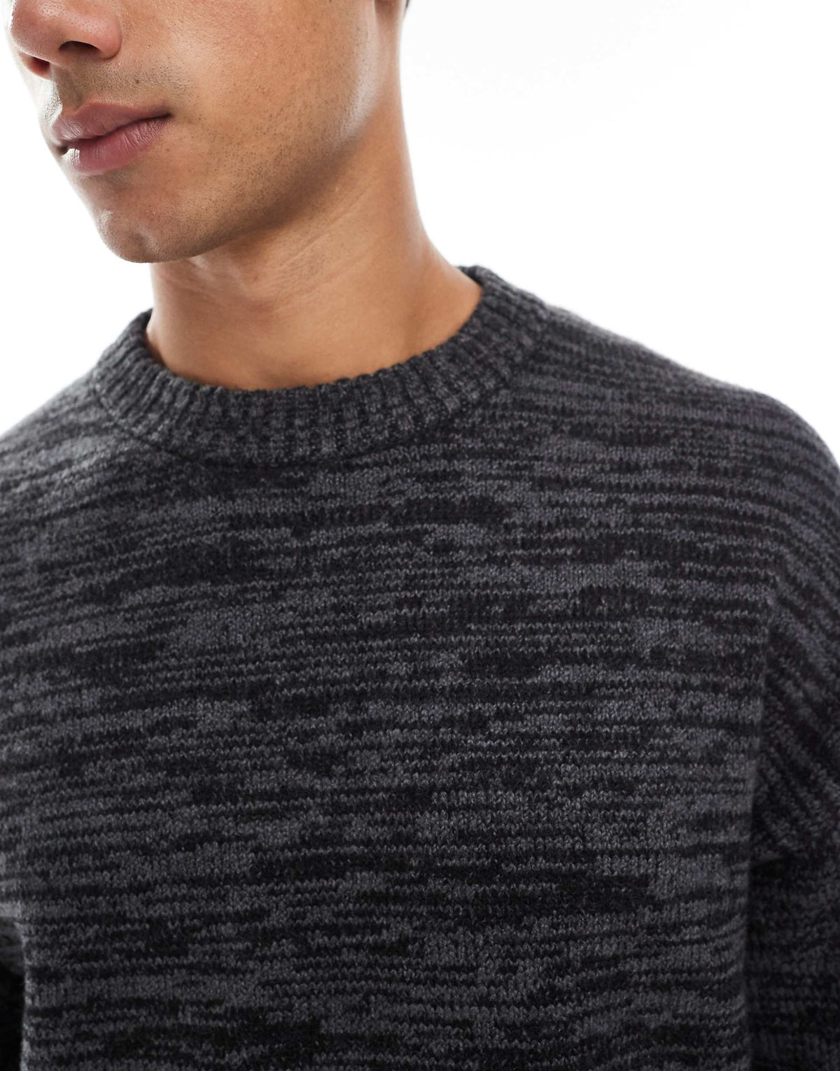 Jack & Jones Original Men fluffy crew neck sweater