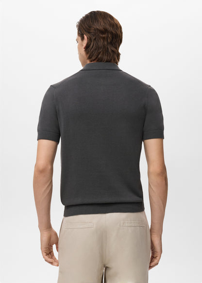 Mango Original Men RIBBED KNIT Polo-SHIRT 87037899