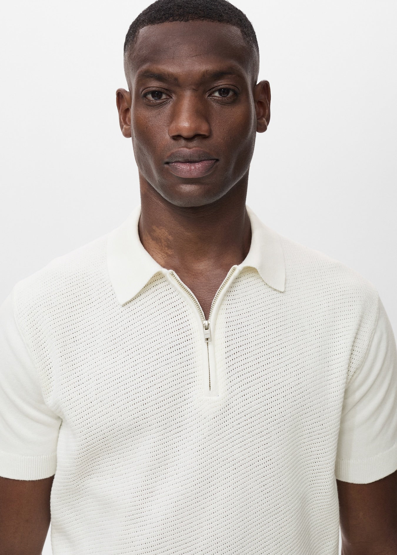 Mango Original Men RIBBED KNIT Polo-SHIRT 87037899