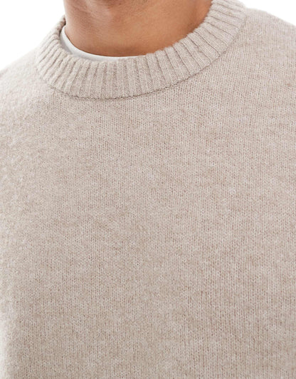 Jack & Jones Original Men fluffy crew neck sweater