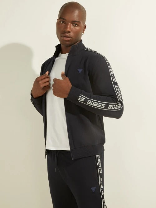 Guess Original Men Hoodie FULL zipper In NAVY