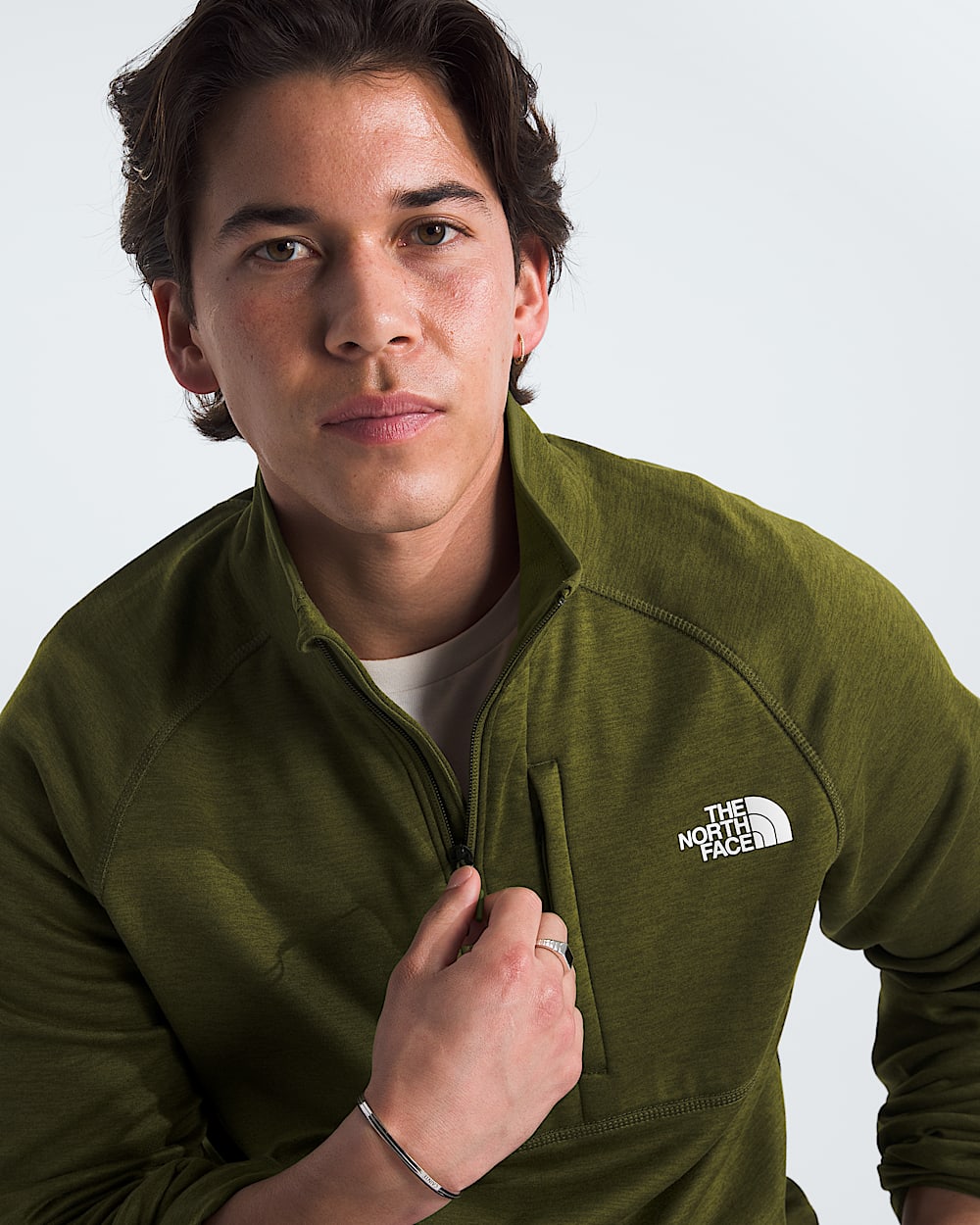 THE NORTH FACE Original CANYONLANDS 1/2 ZIP MENS Dry Fit - Olive