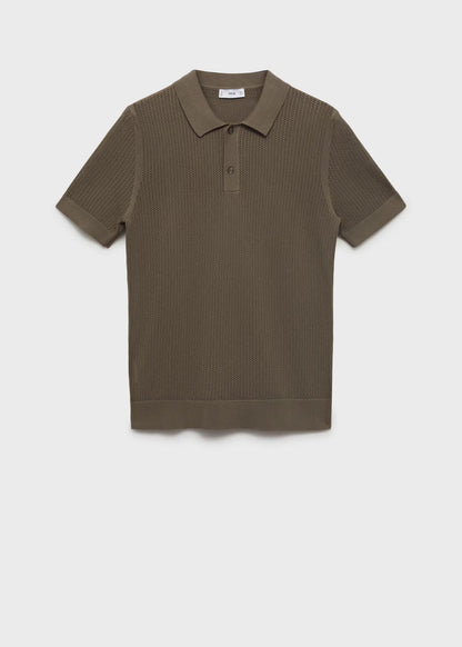 Mango Original Men RIBBED KNIT Polo-SHIRT 17031244