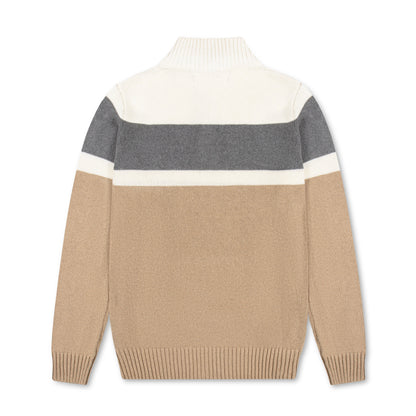 U.S. Polo Assn. Original Men Striped Half-Zip Knit Sweater