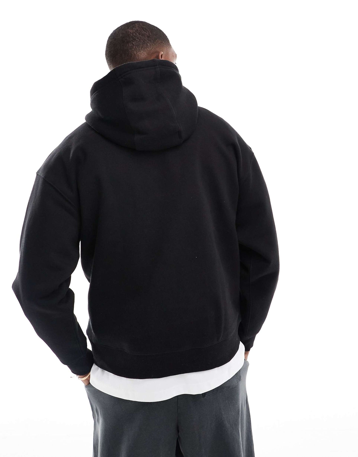 Pull&Bear Original Men Simple oversized Hoodie in Black