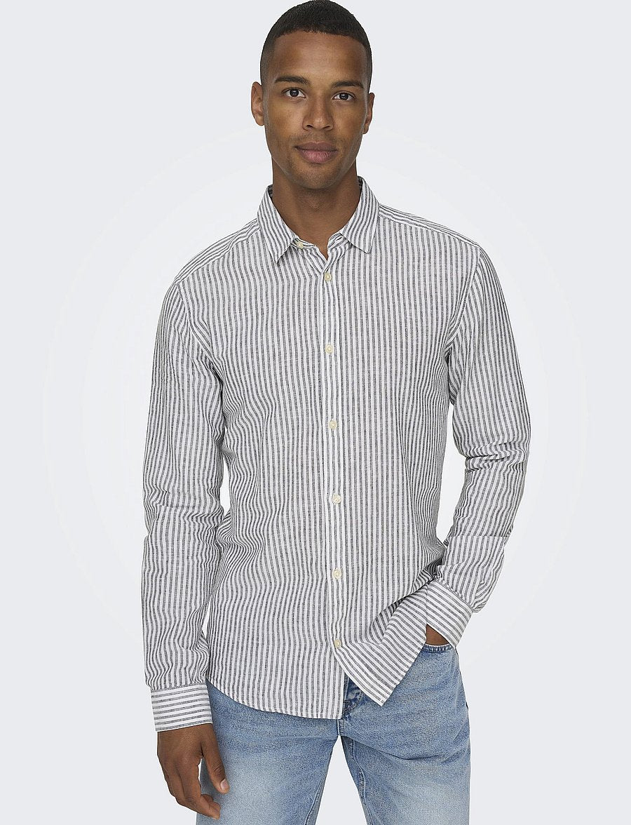 ONLY & SONS Original Men linen mix long sleeve shirt