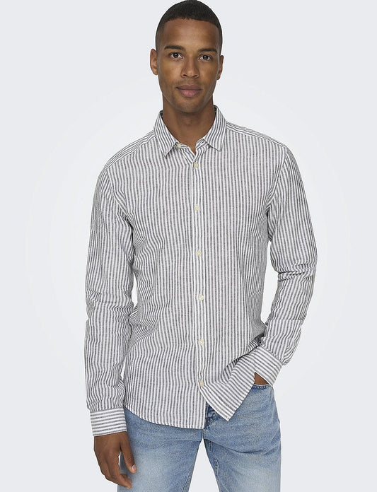 ONLY & SONS Original Men linen mix long sleeve shirt