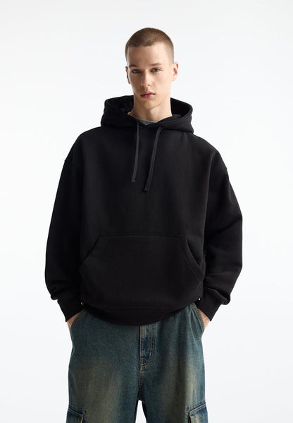 Pull&Bear Original Men Simple oversized Hoodie in Black