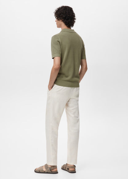 Mango Original Men RIBBED KNIT Polo-SHIRT 17031244