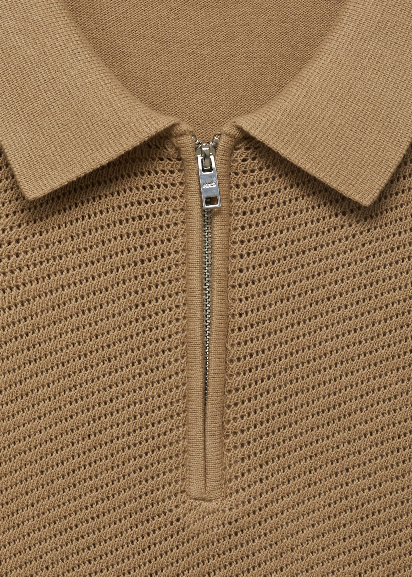 Mango Original Men RIBBED KNIT Polo-SHIRT 87037899