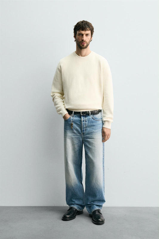 Zara Original Men Pullover - Off White