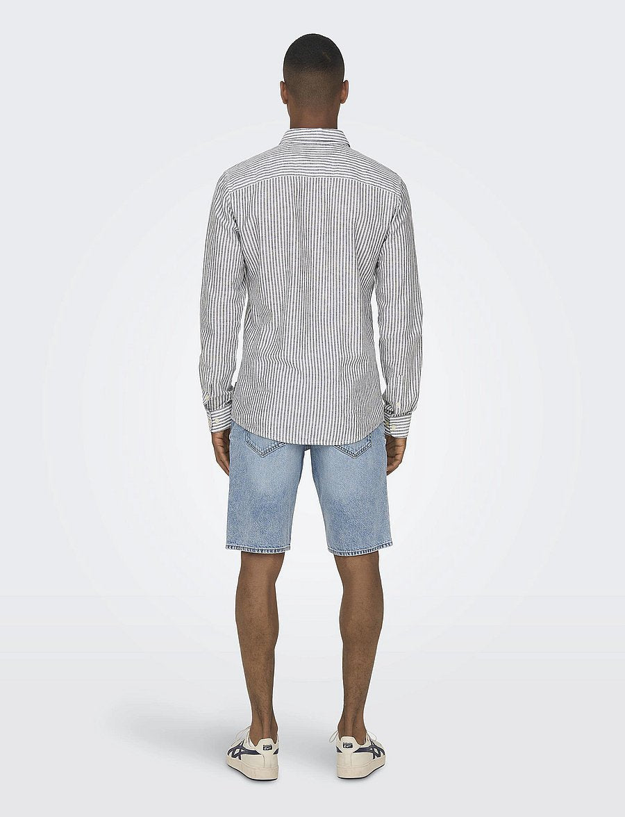 ONLY & SONS Original Men linen mix long sleeve shirt