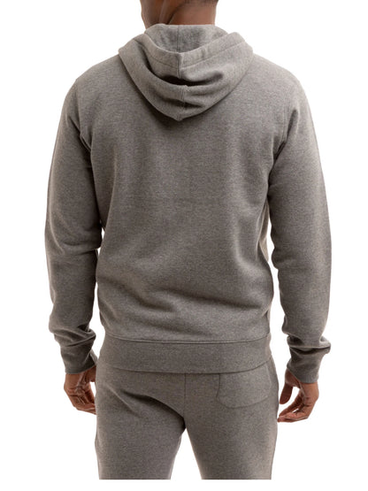 US Polo Assn Original Men Zip-Up Hoodie in Dark Grey