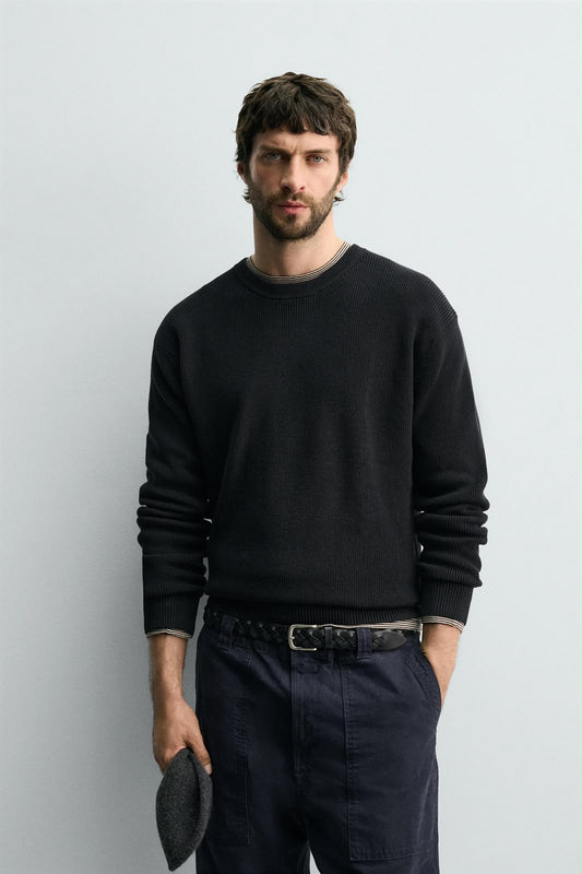 Zara Original Men Pullover - Black