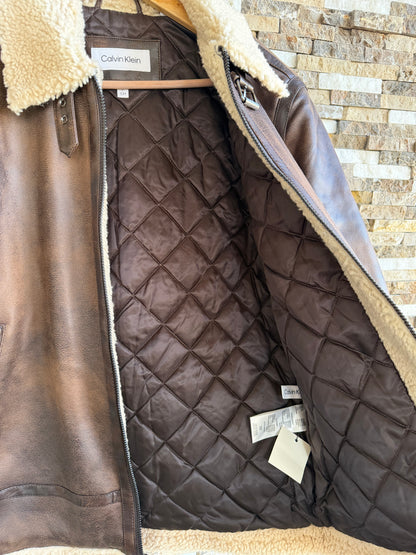 Calvin Klein original Men Leather Jacket