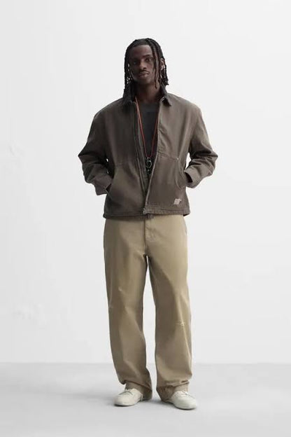 Zara Original Men Jacket in Grey