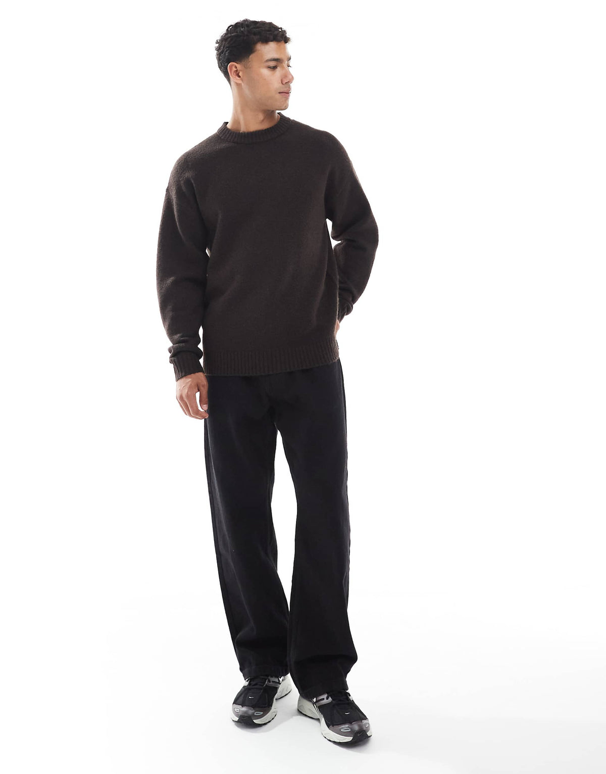 Jack & Jones Original Men fluffy crew neck sweater