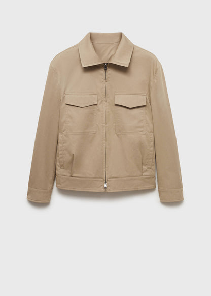 MANGO ORIGINAL MEN RELAXED-FIT JACKET