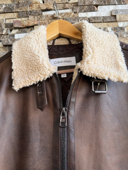 Calvin Klein original Men Leather Jacket