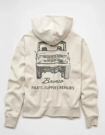 American Eagle Original Men Bronco Graphic Hoodie