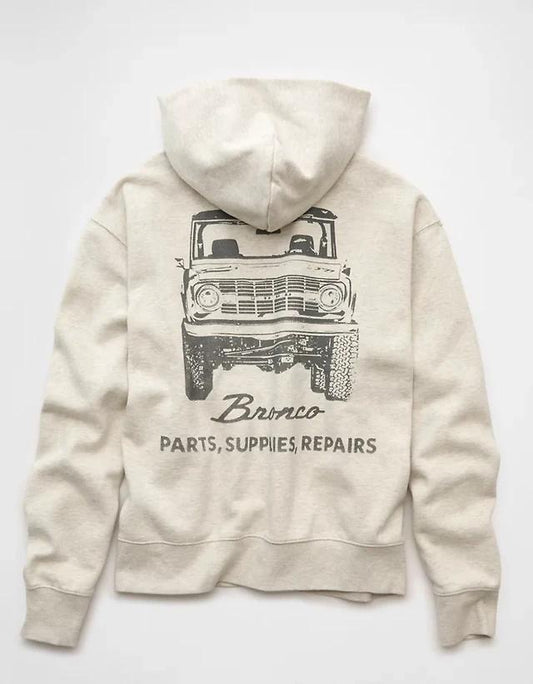 American Eagle Original Men Bronco Graphic Hoodie