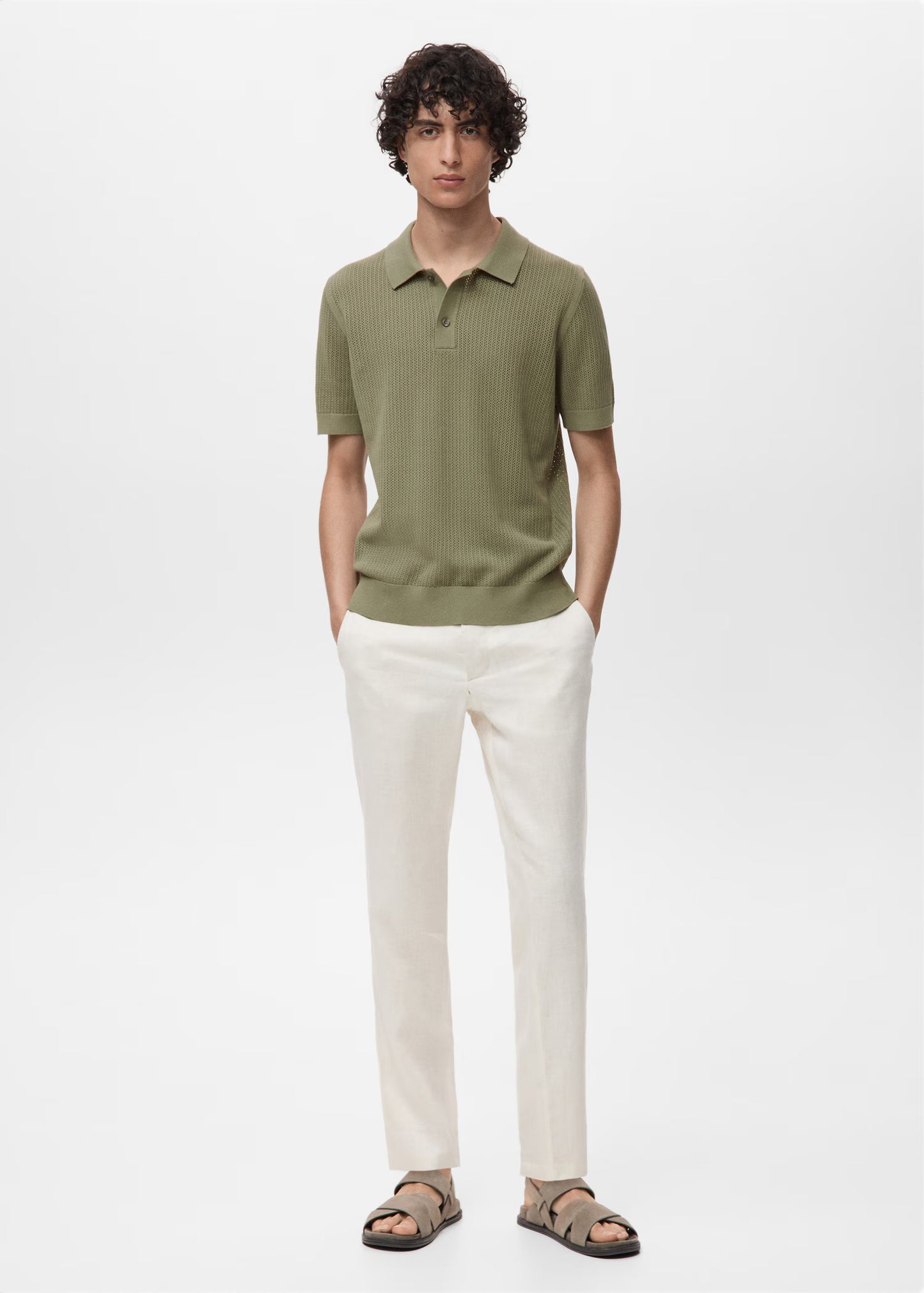 Mango Original Men RIBBED KNIT Polo-SHIRT 17031244