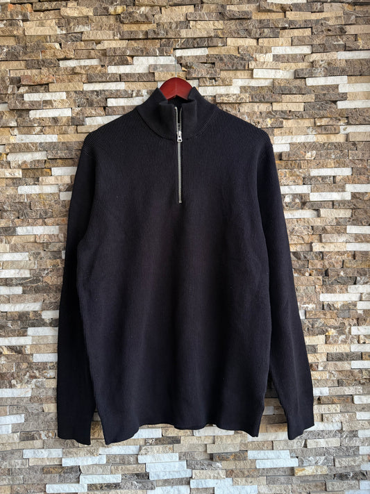 Men quarter zipper in Navy