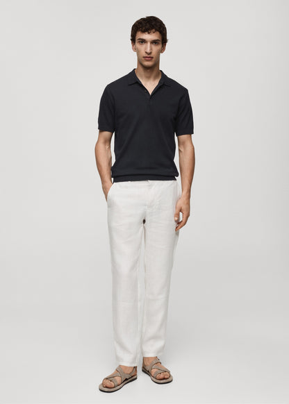Mango Original Men RIBBED KNIT Polo-SHIRT 67075981