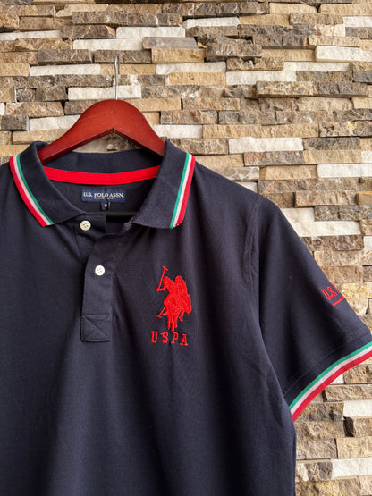 U.S Polo Assn Men polo-Shirt Slim Fit IN BLACK