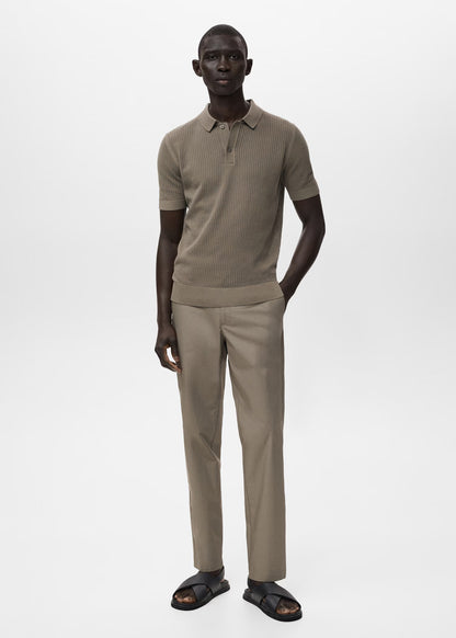 Mango Original Men RIBBED KNIT Polo-SHIRT 17031244