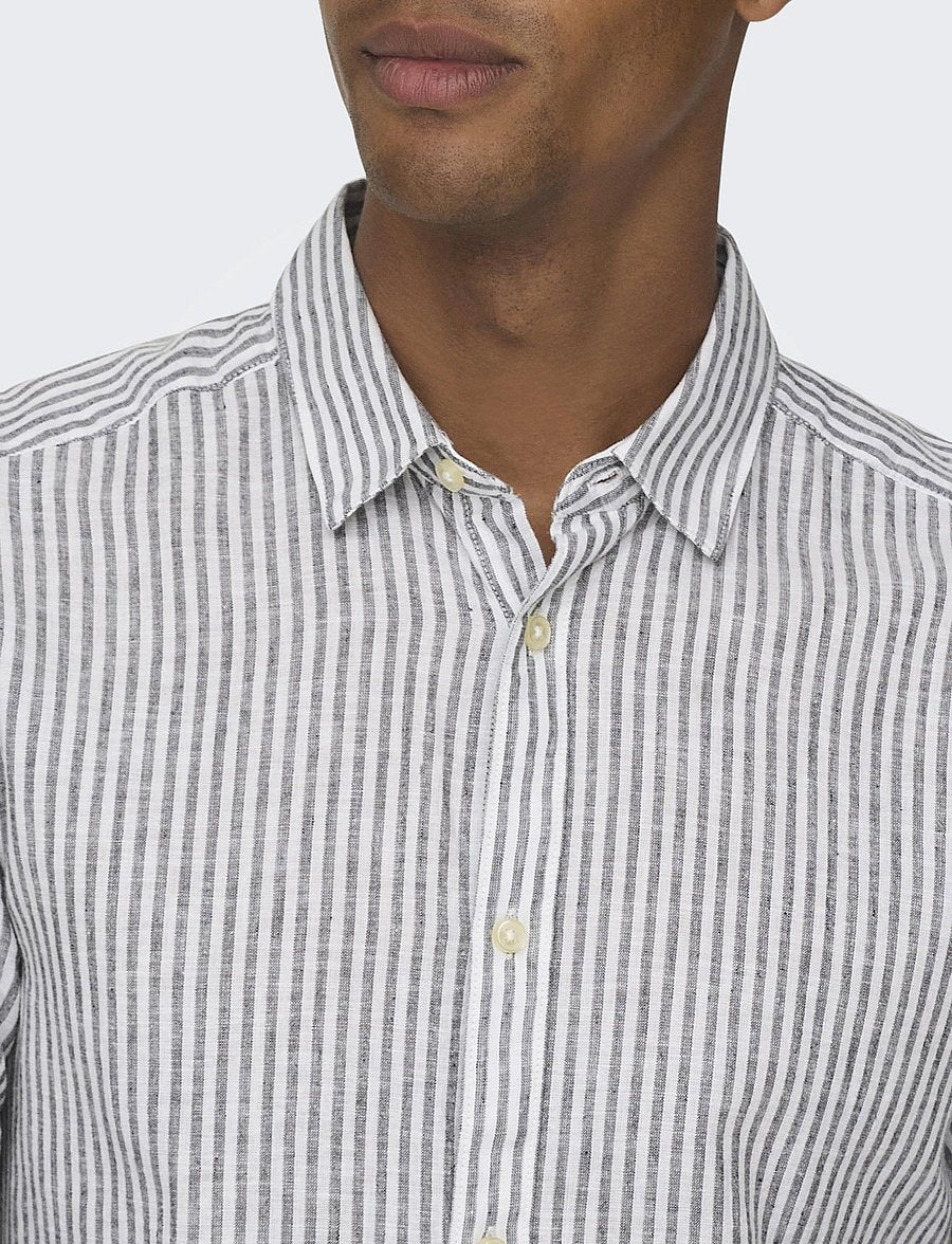 ONLY & SONS Original Men linen mix long sleeve shirt
