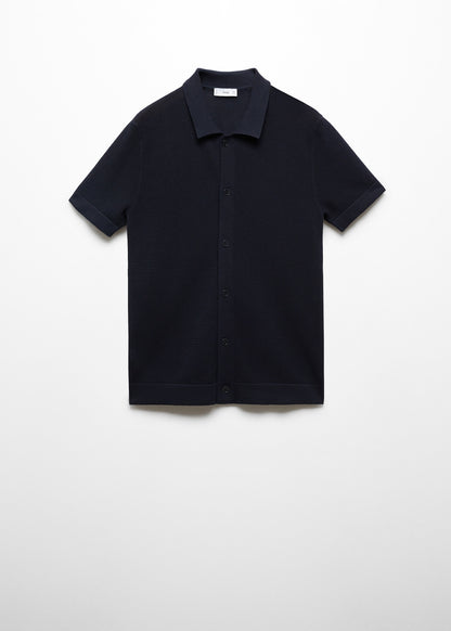 Mango Original Men RIBBED KNIT Polo-SHIRT 67099220