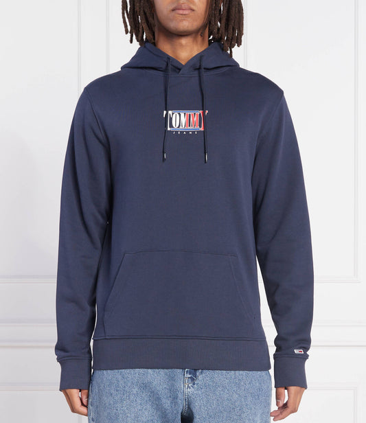Tommy Hilfiger Original Men Hoodie - Badge Logo - Navy