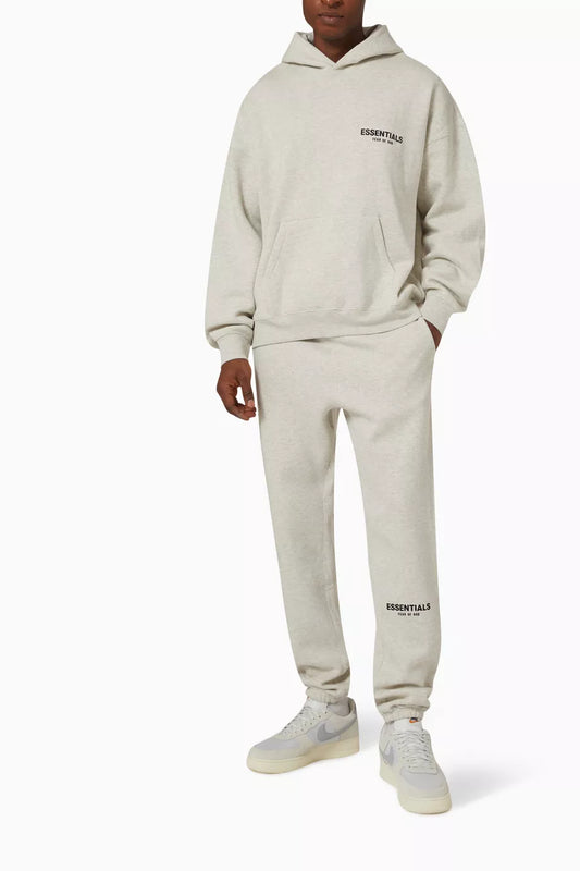 Essential Original Men Sets ( 2 PIECES )HODDIE+SWEATPANTS - Light Oatmeal