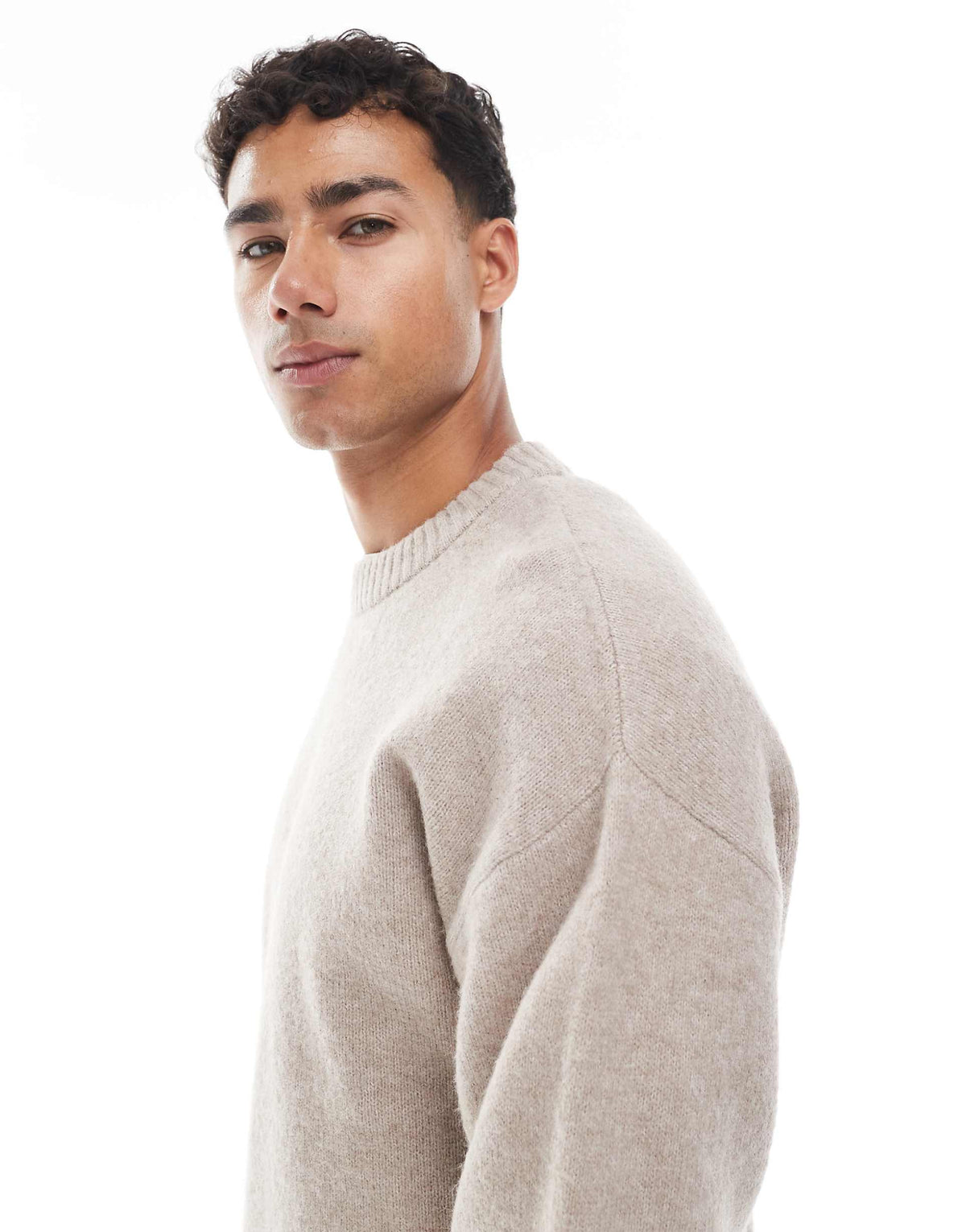 Jack & Jones Original Men fluffy crew neck sweater
