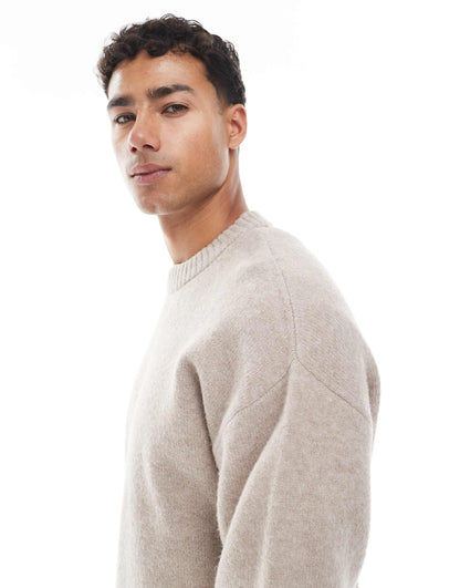 Jack & Jones Original Men fluffy crew neck sweater