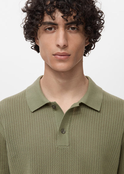 Mango Original Men RIBBED KNIT Polo-SHIRT 17031244