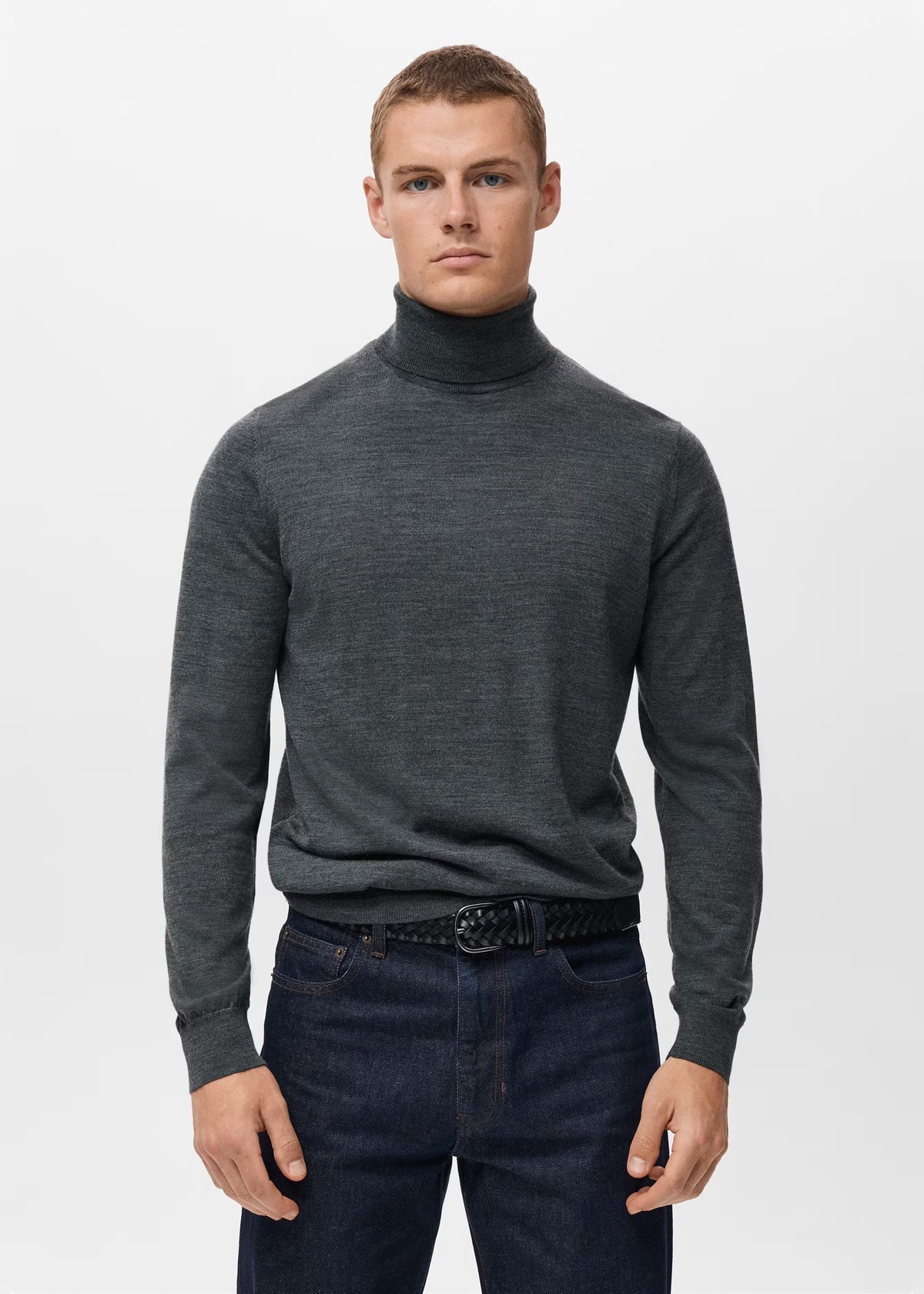 Mango Original Men TURTLENECK - Grey