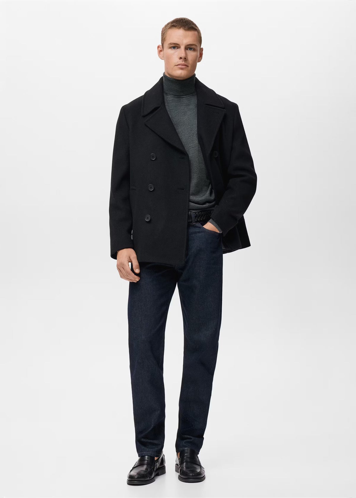 Mango Original Men TURTLENECK - Grey