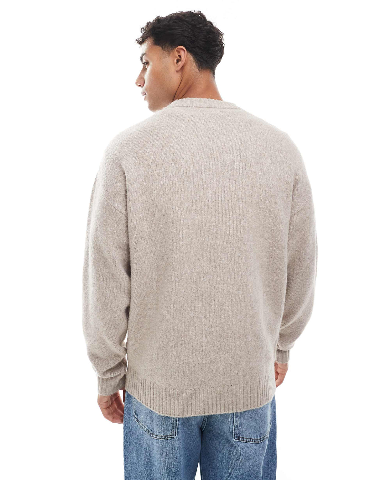Jack & Jones Original Men fluffy crew neck sweater