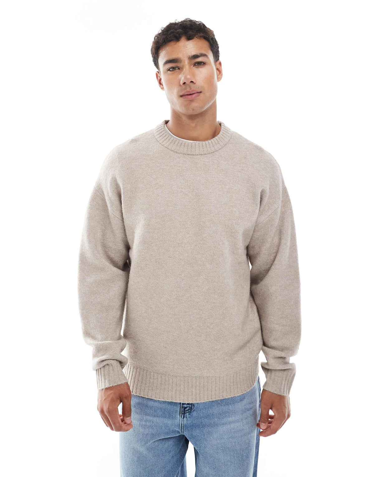 Jack & Jones Original Men fluffy crew neck sweater