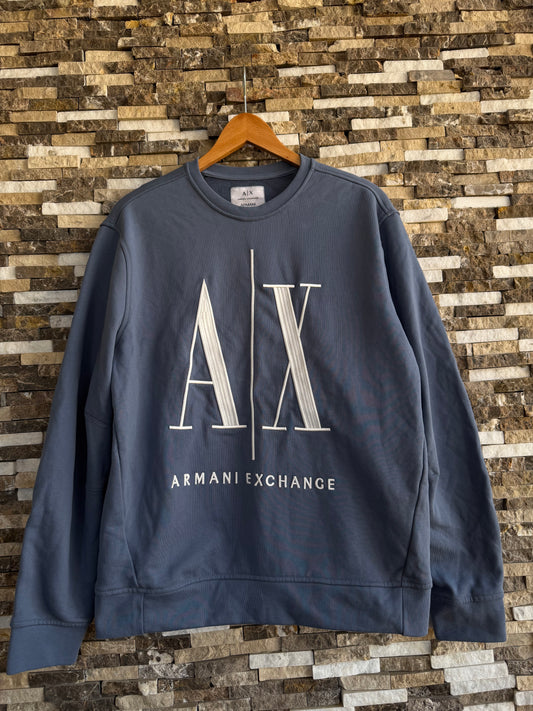 Armani Exchange Original Sweatshirt Unisex - Big Logo - Grey